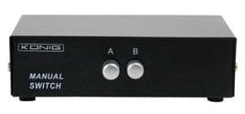 2 Port VGA Switch - Manual Switching 2-Way