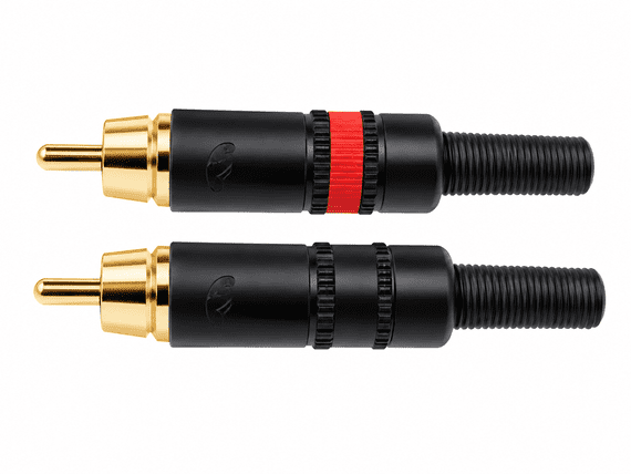 2 x Phono RCA Plugs