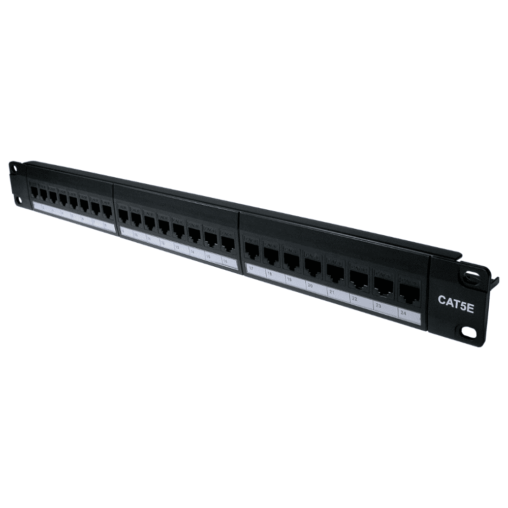 24 Port CAT5e Patch Panel (Plug in Front and Reverse) | Cables 4 ALL