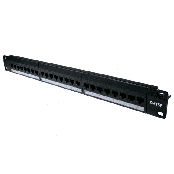 24 Port CAT5e Patch Panel (Plug in Front and Reverse) | Cables 4 ALL