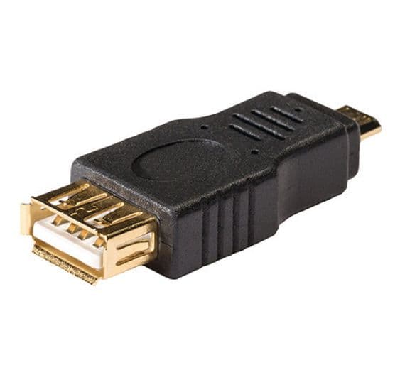 24k Gold Plated USB A TO Micro B Adapter | Cables4all