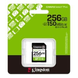 Kingston 256GB SD Card  - 256GB SDXC Canvas Select Plus  | Cables 4 ALL