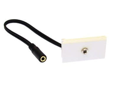 25mm Snap in 3.5mm Jack Module - No soldering