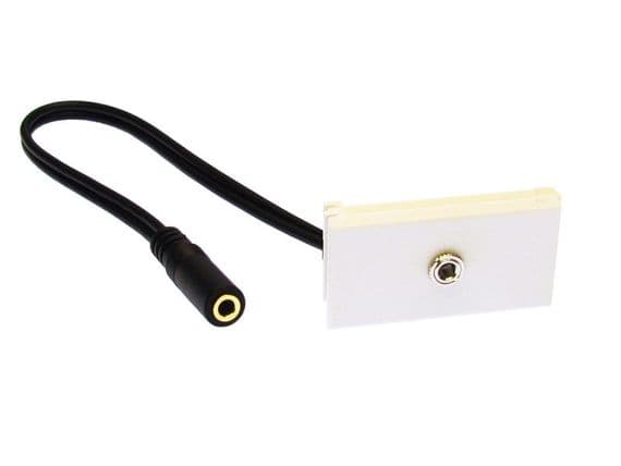 25mm Snap in 3.5mm Jack Audio Module - for Modular Wall Plates | Cables4ALL