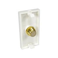 25mm Snap in F Connector Module - Satellite / TV Aerial | Cables 4 ALL