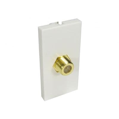 25mm Snap in F Connector Module - Satellite / TV Aerial