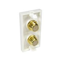 25mm Snap in F Connector Module - Suitable for Satellite cables | Cables4all