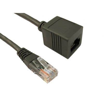 2m CAT5e Ethernet Extension Cable - Network Cable (Male to Female)