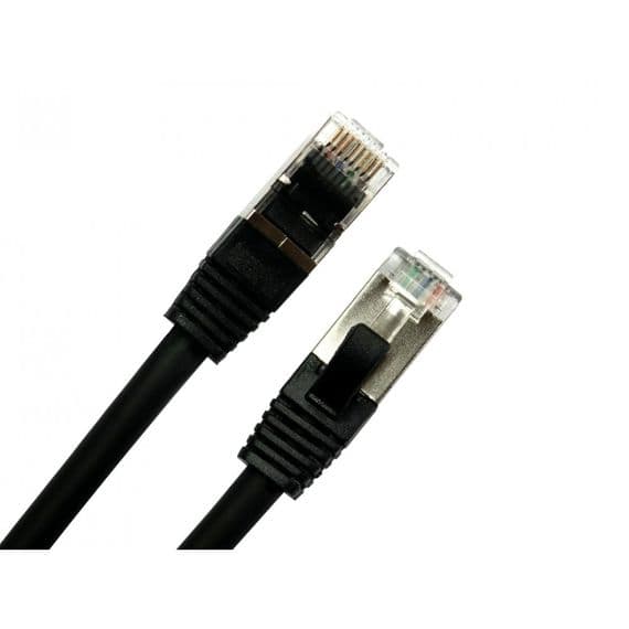 2m CAT8 Ethernet Cable - LSZH, Black | Cables 4 ALL