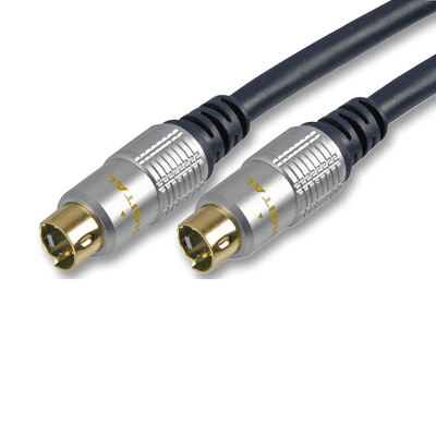 2m S-Video Cable - High Quality Fully Shielded Cable