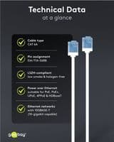 2m Super Slim and Ultra Flexible CAT6 Cable With Smaller RJ45 Plugs | Cables 4 ALL