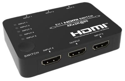 3 Port 4k HDMI Switch - HDMI  (4k @ 60Hz) HDR Compatible