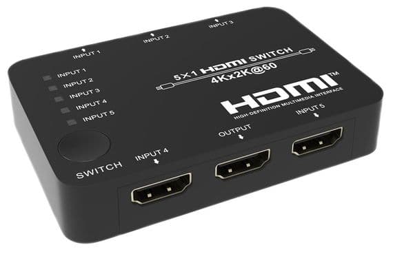 3 Port 4k HDMI Switch - HDMI  (4k @ 60Hz) | Cables 4 ALL