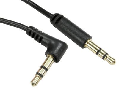 3.5mm Audio Jack Cable - Right Angled to Straight