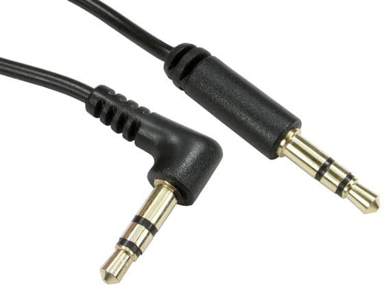 3.5mm Jack cable  -  Right Angled to Straight Plugs | Cables4all