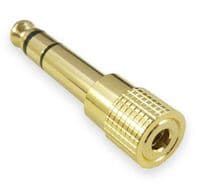 Stereo Headphone Adaptor - 3.5mm to 6.35mm | Cables 4 ALL