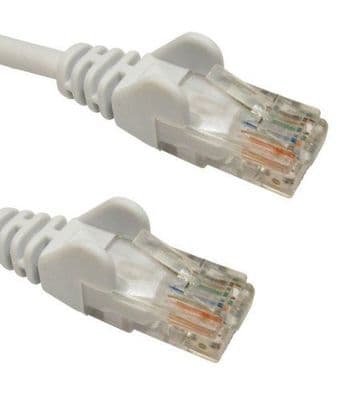 30m Ethernet Cable - RJ45 Plugs / 5e / White