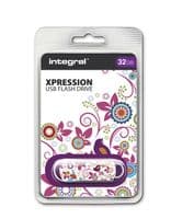 32GB USB 2.0 Flash Drive  - Integral Xpression USB Memory Stick | Cables 4 ALL