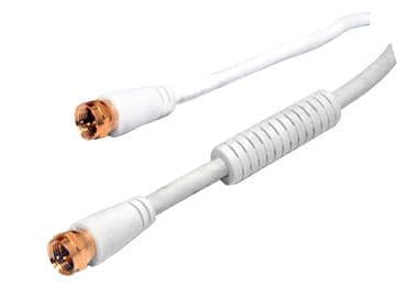 3m F Plug Satellite Lead / 24K Gold / Ferrite Suppressors