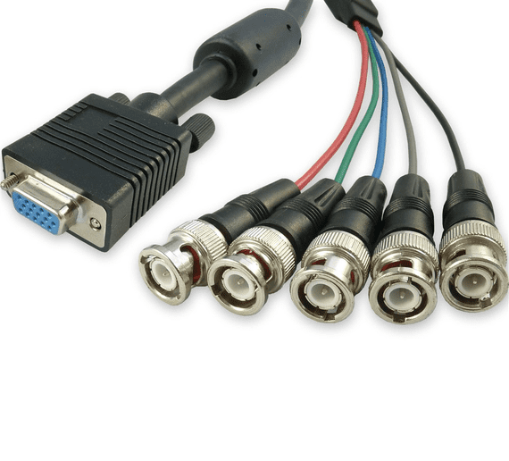3m VGA Female to 5x BNC Cable
