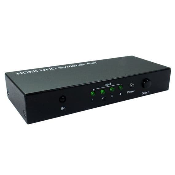 4 Port HDMI Switch -  Intelligent Switching and 4k | Cables 4 ALL