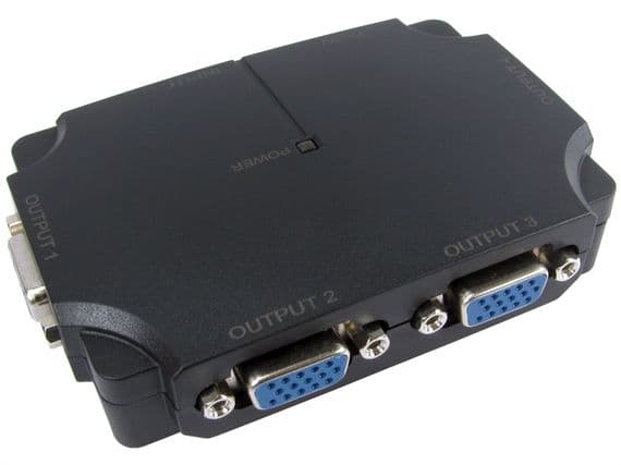 4 Way VGA Splitter - 1 VGA into 4 Monitors / TV's| Cables4all