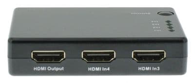4 Way / Port HDMI Switch - Connects 4 HDMI devices to 1