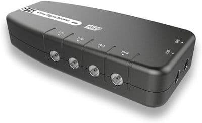 4 Way TV Aerial Splitter / Booster - Amplified