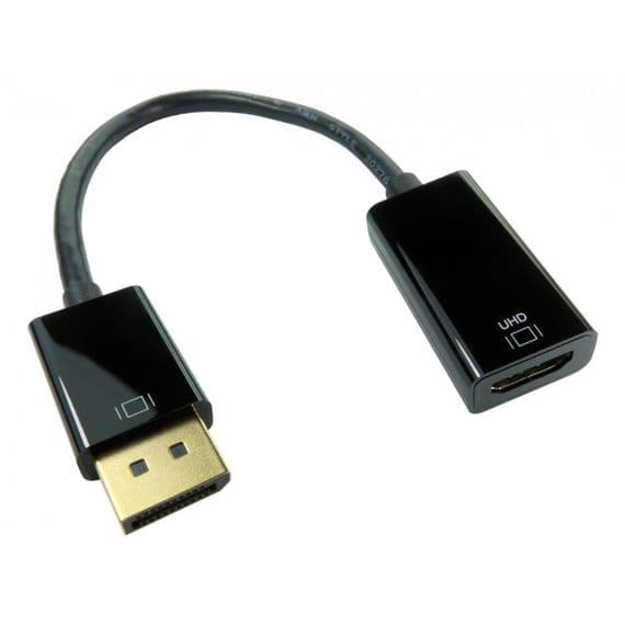 4k DisplayPort Male to HDMI Female Cable (15cm) | Cables 4 ALL
