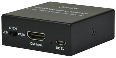 4K UHD HDMI Audio Extractor with Optical & 3.5mm Audio Outputs