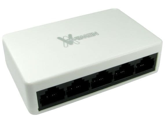 5 Port  Ethernet Network Switch -  Splitter 10/100 Mbps Fast | Cables 4 ALL