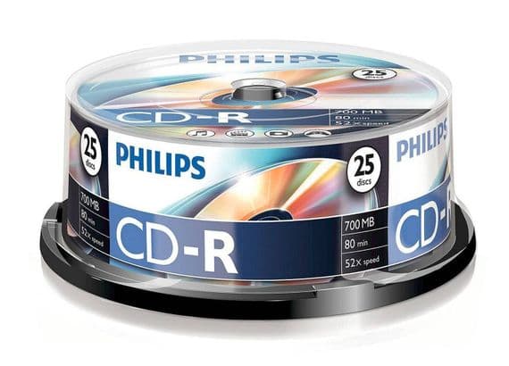 50 Pack Philips CDR Blank Discs - 50 Spindle | Cables4all