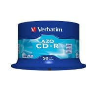 50 Verbatim 43343 CD-R Blank Discs 52x 700mb