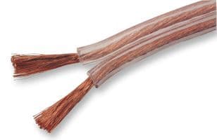 50m  Speaker Cable (Transparent Insulation) - PURE OFC Quality Speaker Cable | Cables 4 ALL