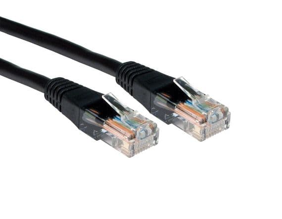 Black 5m CAT5e Network Cable - RJ45 Plugs / Ethernet |  Cables4all