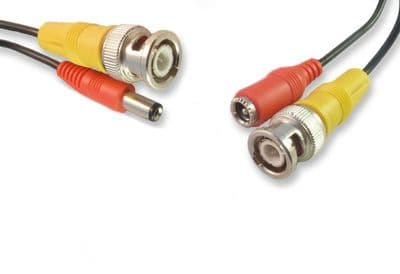 5M BNC Video and DC Power Extension Cable for CCTV Systems / 2.1mm DC Plug to Socket