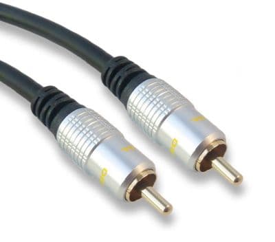 5m Fully Screened Digital Audio Coaxial Cable - (SPDIF etc) 5 Metres