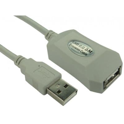 5m USB 2.0 A-A Active Extension Lead