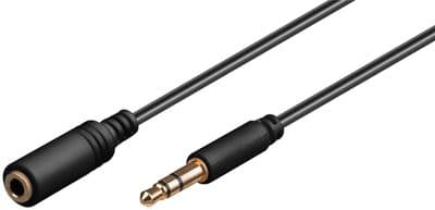 7.5m 3.5mm Jack Headphone Extension Cable (Slim Plug)