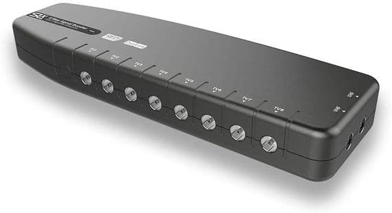 8 Way TV Aerial Splitter / Booster - Amplified | Cables 4 ALL