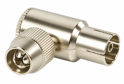 90 Degree Right Angled Female TV Aerial Plug