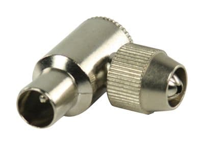 90 Degree Right Angled Male TV Aerial Plug
