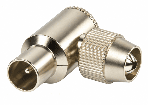 90 Degree Right Angled Male TV Aerial Plug | Cables4all