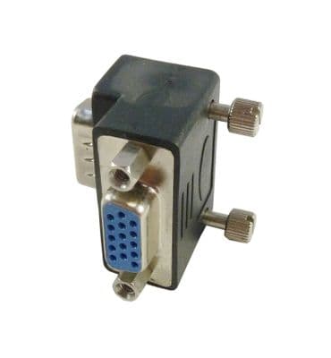 90 Degree VGA Male to Female Coupler