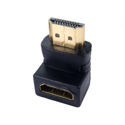 Angled HDMI Plug - 90 Degree Male to Female