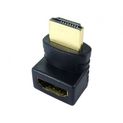 Angled HDMI Plug - Male to Female (270 Degree)