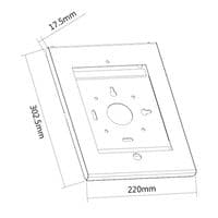 Anti-Theft iPad Wall Mount / Enclosure (White) | Cables4all