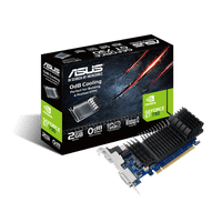 Asus GeForce GT 730 2GB DDR5 Silent Low Profile Graphics Card | VGA, DVI, HDMI