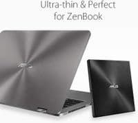 ASUS ZenDrive U9M External Optical Disc Drive DVD±RW in Black | Cables 4 ALL