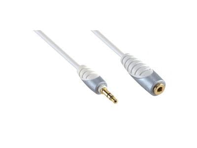 Bandridge Premium 1m 3.5mm Jack Headphone Extension Cable